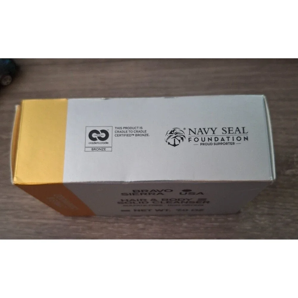 Bravo Sierra Solid Cleanser Bar Soap Citrus & Cedarwood 7 oz NEW